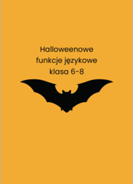 Halloweenowe funkcje językowe klasa 6-8