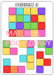 Bloktris - łamigłówka logiczna. Gra dydaktyczna. Dzień Kropki.