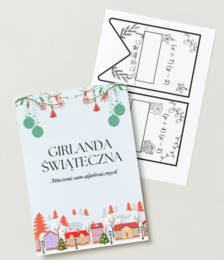 Girlanda świąteczna - wyrażenia algebraiczne - mnożenie sum algebraicznych