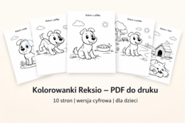 Pokoloruj Reksia. [Kolorowanki]