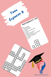 Teen Explorer 8 – Unit 1 – krzyżówki – Przymiotniki/Kontynenty i wyspy_Wakacje/Inne słówka