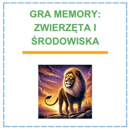 Gra memory. Gatunki zwierząt / roślin i ich środowiska. 30 kart