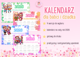 KALENDARZ DZIEŃ BABCI I DZIADKA 2026