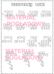 Uzupełnij luki - działania pisemne kl 4, 5, 6