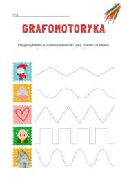 Dzień Babci i Dziadka - karty pracy - grafomotoryka