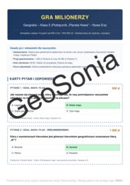 Milionerzy geografia klasa 5