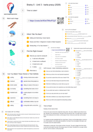 Brainy 5 – Unit 3 – karta pracy