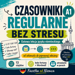 Czasowniki regularne bez wkuwania – gotowa lekcja niemieckiego A1 | Verben Tour