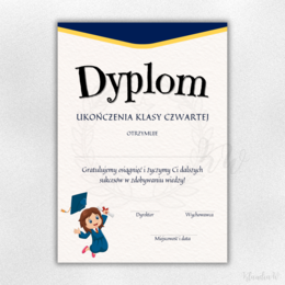 Dyplomy Ukończenia Klasy Czwartej - zestaw