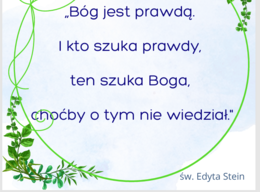 Gazetka, cytaty świętych, dekoracja