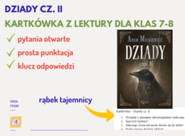 📚 Kartkówka z Dziadów cz. II – #lekturaobowiązkowa #egzaminósmoklasisty