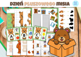 Dzień Pluszowego Misia + LITERKI (klamerki)