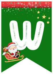 Girlanda „WITAJ ŚWIĘTY MIKOŁAJU!” – PDF do druku