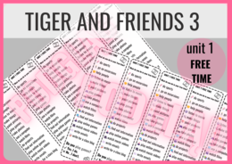 Tiger and Friends 3 unit 1 - zakładki do książki