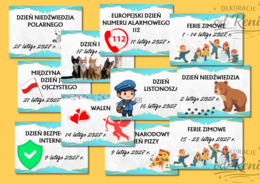 Kalendarz świąt, dni nietypowych i ważnych dat w roku szkolnym 2026/2027 wersja 2
