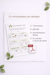 Pierwsze skojarzenia z lasem [Karta pracy]