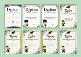 Dyplomy Ukończenia Klasy Czwartej - zestaw
