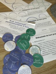 Porozmawiajmy o motywacji - materiały do rozmowy w postaci okrągłych fiszek