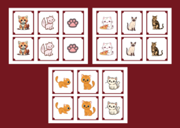 🖤🐱DZIEŃ KOTA – memory – 36 szt. – biblioteka – świetlica – przedszkole - Dzień Czarnego Kota