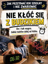 „Jak przetrwać rok szkolny i nie zwariować” – gazetka korytarzowa dla uczniów