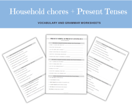 Karty pracy leksykalno-gramatyczne do rozróżniania czasów Present Simple i Continuous