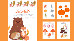 Jesień - kreatywne karty pracy