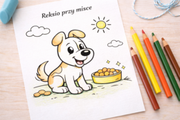 Pokoloruj Reksia. [Kolorowanki]