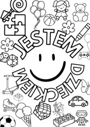 Dzień Dziecka, Kolorowanka XXL