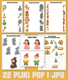 Dzień bajek 22 karty pracy i 10 masek (pdf i jpg)