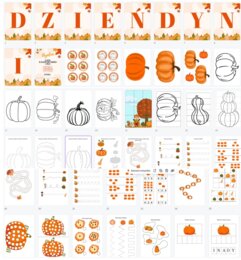 DZIEŃ DYNI - GIRLANDA + ZADANIA