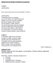 Antygona - omówienie lektury