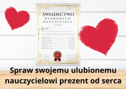 Świadectwo Wzorowego Nauczyciela
