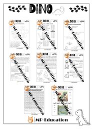 Dzień dinozaura - czytanie, pisanie, mówienie