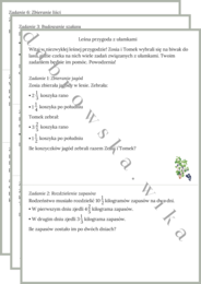 Leśna przygoda z ułamkami zwykłymi