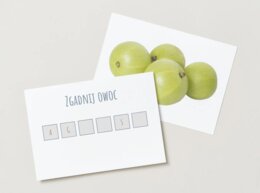 Zgadnij owoc po brakujących literach | Quiz o owocach | 50 pytań