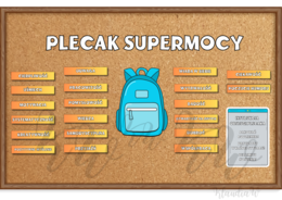 Gazetka szkolna - "PLECAK SUPERMOCY"