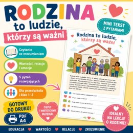 Rodzina to ludzie, którzy są ważni