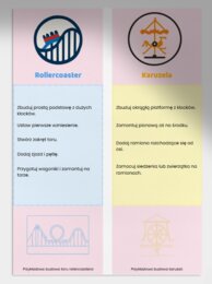 Budowanie własnego parku rozrywki. (Z kartonu, klocków)