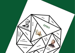 EPIKA - RODZAJE LITERACKIE - powtórka - układanka - puzzle - egzamin - powtórka