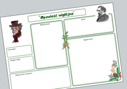 🎄"OPOWIEŚĆ WIGILIJNA" – prezentacja + karta pracy