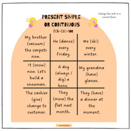 Tenses Speaking Set A1+/B2