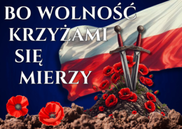 BO WOLNOŚĆ KRZYŻAMI SIĘ MIERZY - Dekoracja XXL