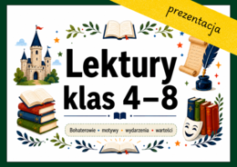 🌹 LEKTURY klas 4–8 - prezentacja - 21 plansz
