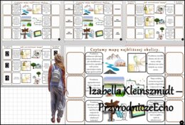 Notatka okienkowa/stacja zadaniowe/notatka/notatka graficzna/karta pracy/sketchnotka „Czytamy mapę najbliższej okolicy” w pdf. Geografia 5, dział „Mapa Polski”. Materiał wykonany na podstawie podręcznika z wydawnictwa Nowa Era – nowość 2024/2025.