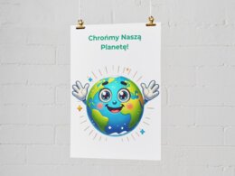 Plakaty informacyjne. Oszczędzaj wodę. Oszczędzaj energię. Recyklinuj.