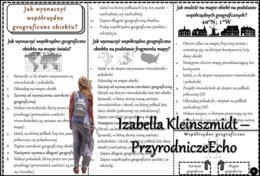 Książeczka/sketchnotka/notatka/wklejka/ściąga dla ucznia i przypomnienie dla nauczyciela/edukacja domowa. Temat „Czym są południki i równoleżniki?”, „Czym są współrzędne geograficzne?” w pdf. Geografia 6, dział „Współrzędne geograficzne”. Materiał wykona