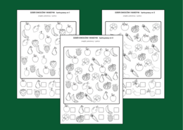 DZIEŃ OWOCÓW I WARZYW - znajdź, pokoloruj i policz – 3 wersje - biblioteka – świetlica - przedszkole