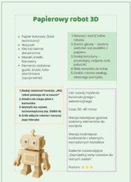 Karty z propozycjami zabaw manualnych