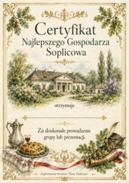 Dyplomy/ certyfikaty dla uczniów do lektury "Pan Tadeusz" kolorowe