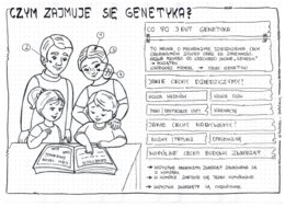 Klasa 8 - Czym zajmuje się genetyka? - sketchnotka